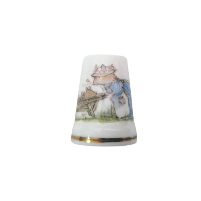 Royal Doulton Brambly Hedge China Thimble Mrs Apple, Boxed