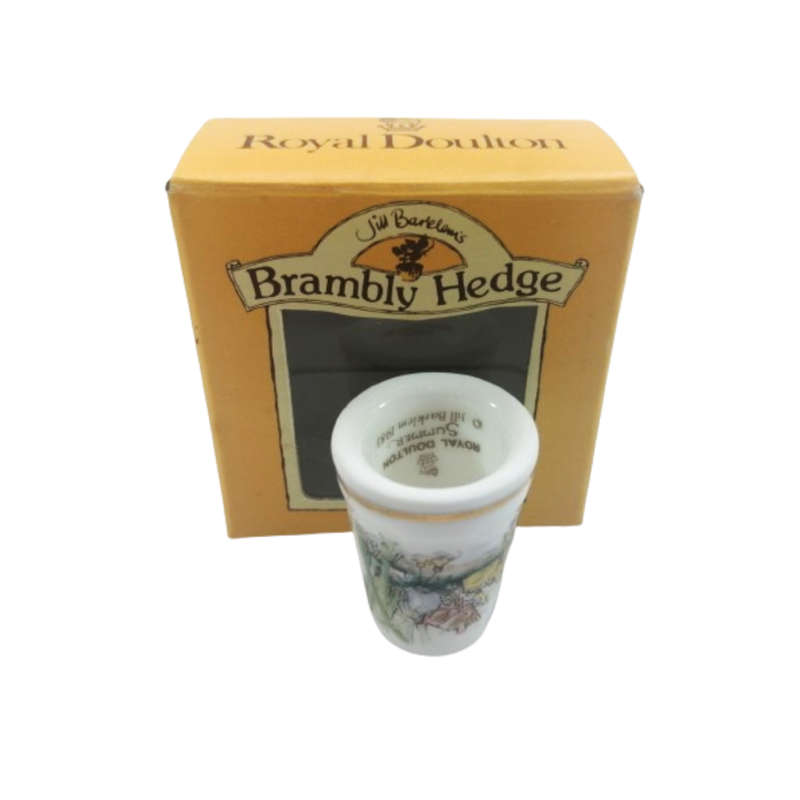 Royal Doulton Brambly Hedge China Thimble Basil in the Rushes, Boxed