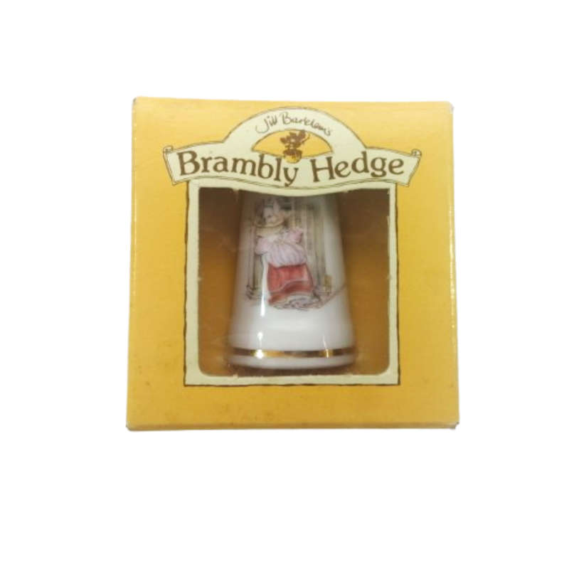 Royal Doulton Brambly Hedge China Thimble Lady Woodmouse, Boxed