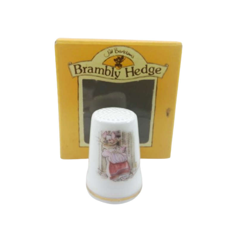 Royal Doulton Brambly Hedge China Thimble Lady Woodmouse, Boxed
