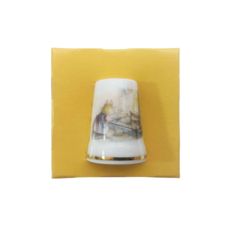 Royal Doulton Brambly Hedge China Thimble Clover Toasting Bread, Boxed