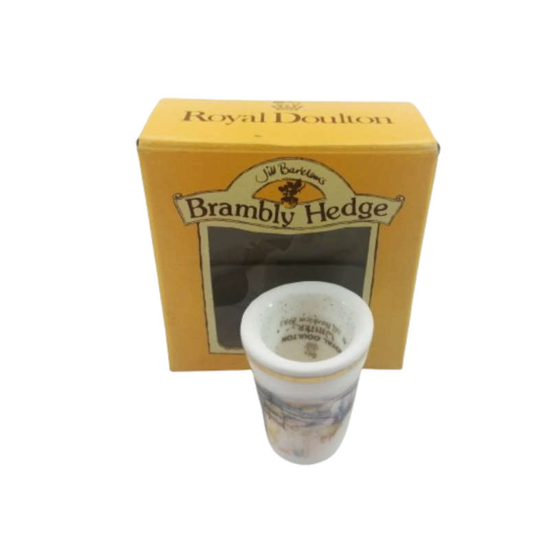 Royal Doulton Brambly Hedge China Thimble Clover Toasting Bread, Boxed