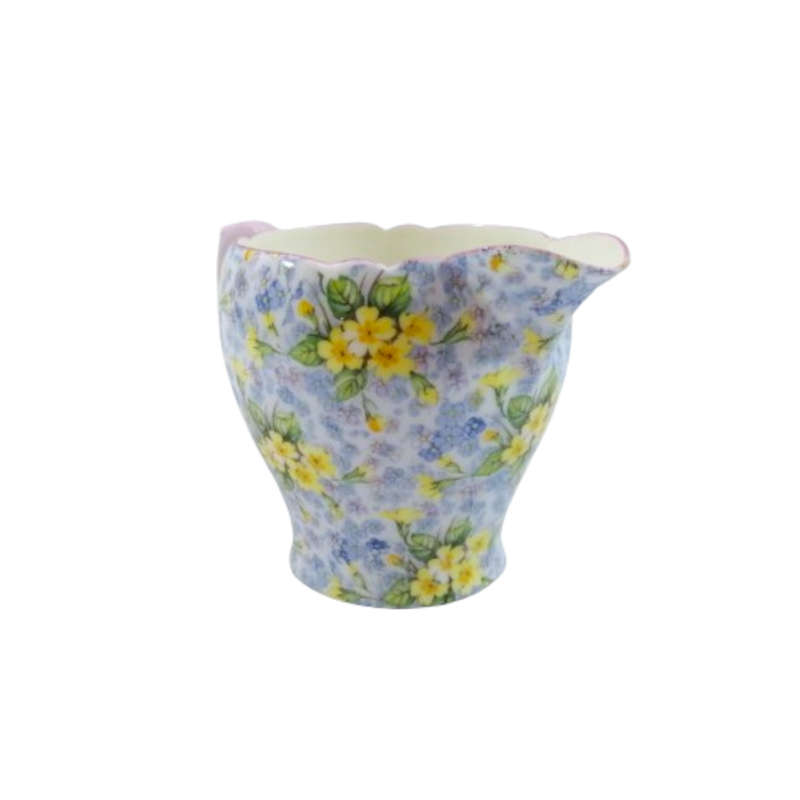 Shelley English Bone China English Creamer Milk Jug in the `Primrose Chintz`