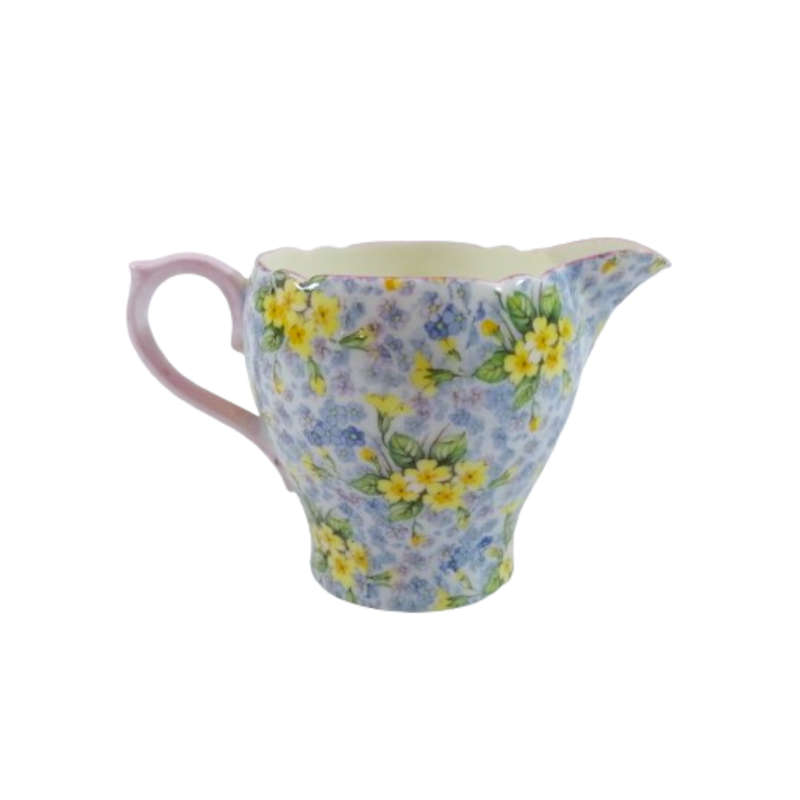 Shelley English Bone China English Creamer Milk Jug in the `Primrose Chintz`