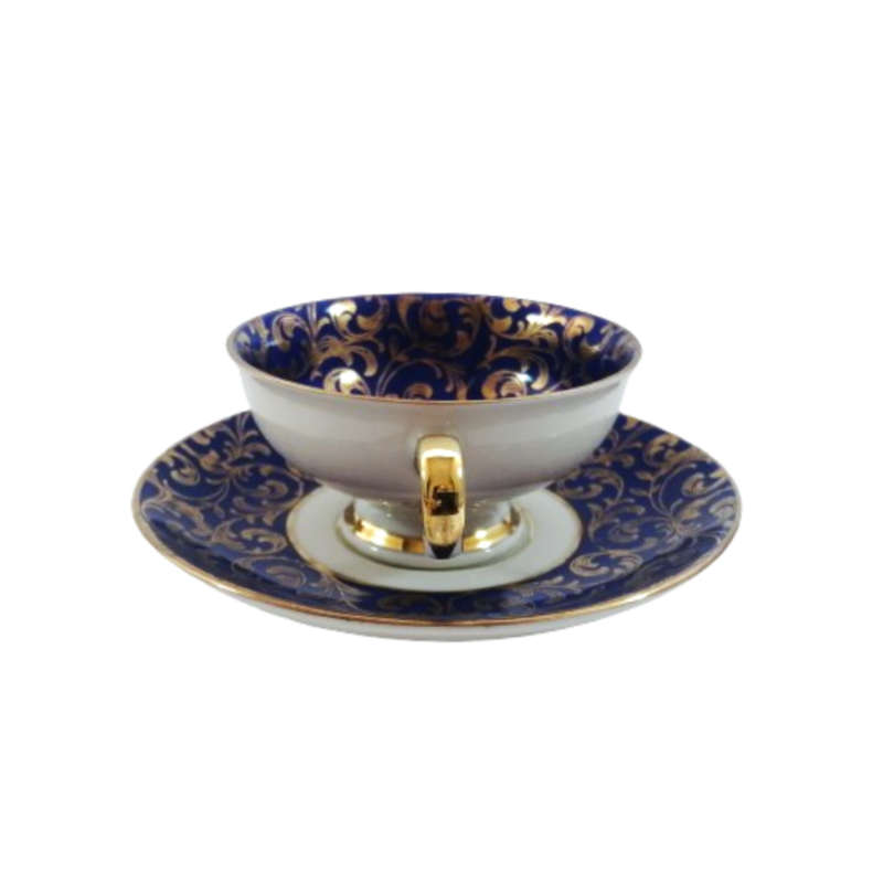 Beautiful Johann Feltman Duo in a Deep Blue and Gold pattern