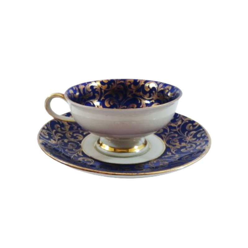 Beautiful Johann Feltman Duo in a Deep Blue and Gold pattern
