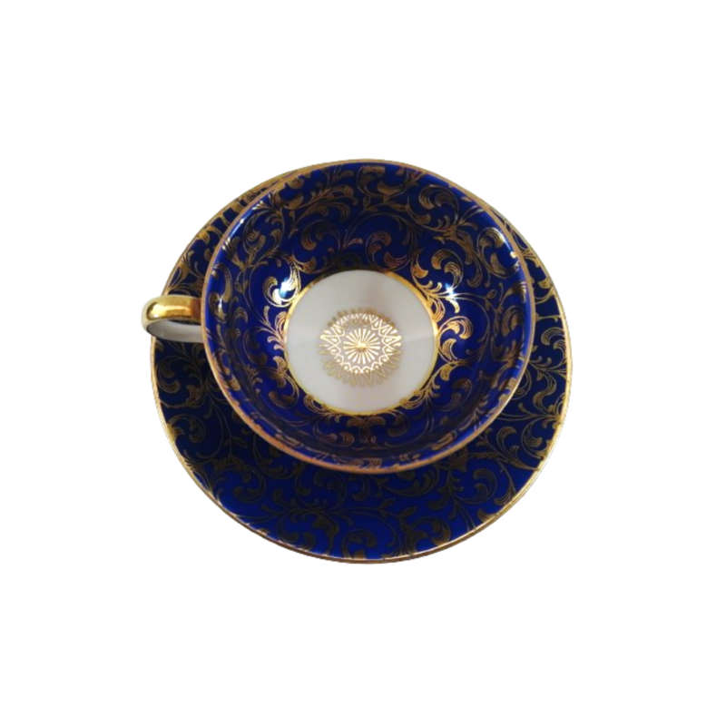 Beautiful Johann Feltman Duo in a Deep Blue and Gold pattern