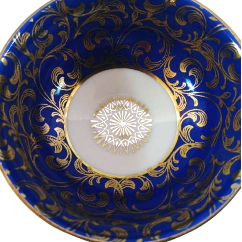 Beautiful Johann Feltman Duo in a Deep Blue and Gold pattern