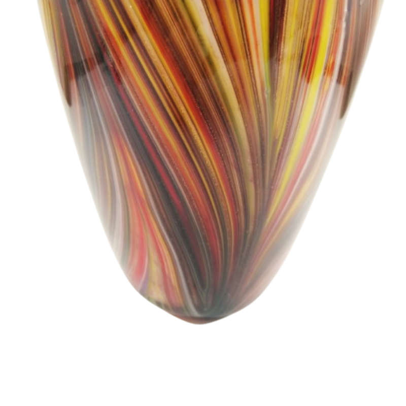 Murano Glass Bright Vibrant multicoloured with gold flakes vase
