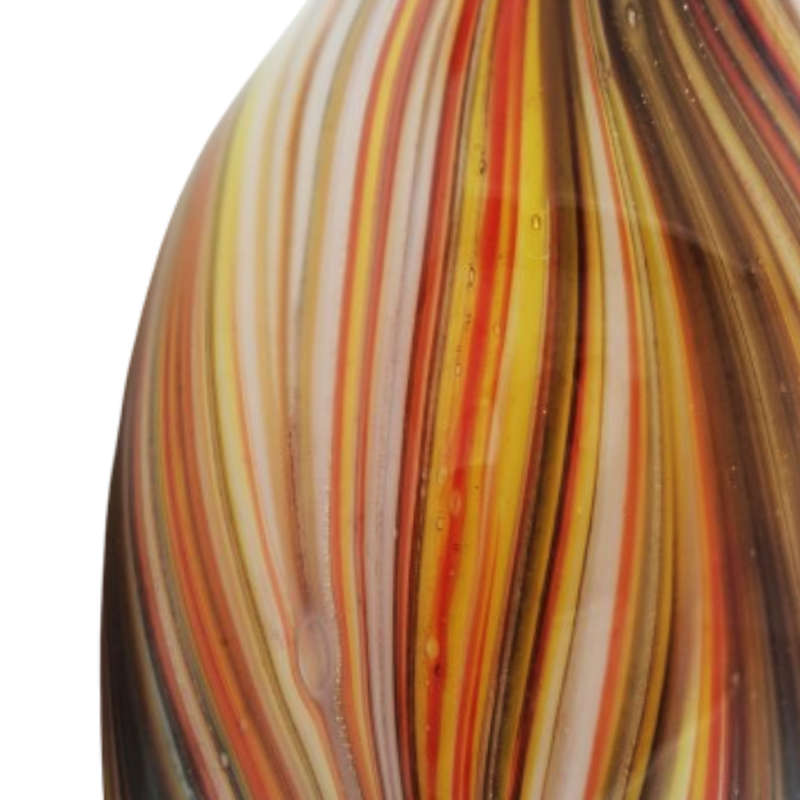 Murano Glass Bright Vibrant multicoloured with gold flakes vase