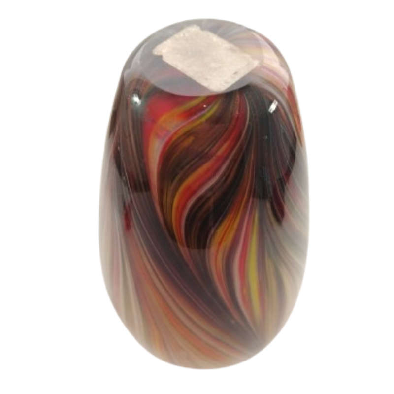 Murano Glass Bright Vibrant multicoloured with gold flakes vase