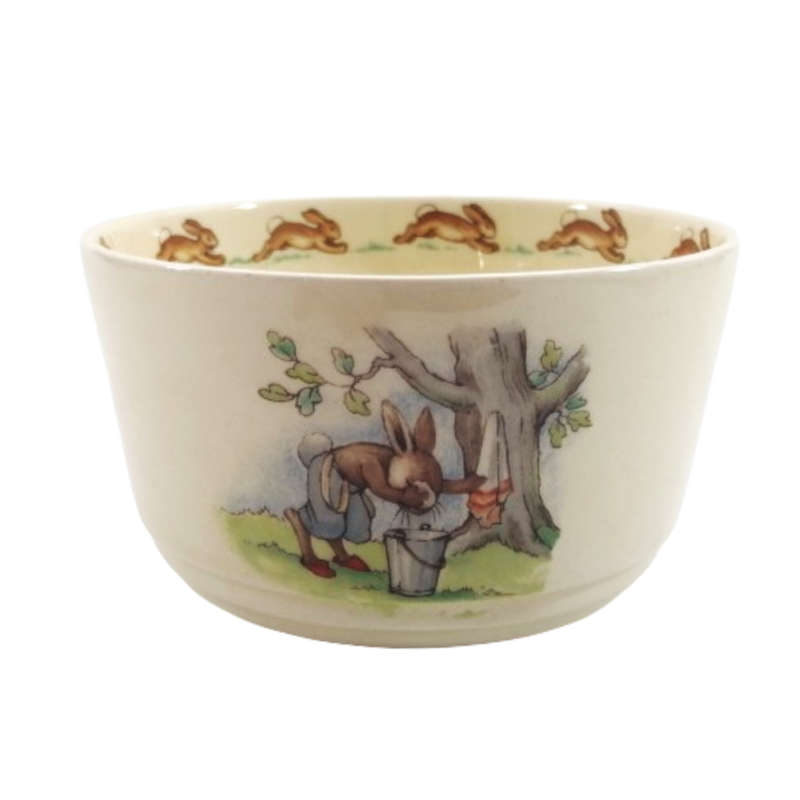 Royal Doulton Bunnykins Large Casino Shape Sugar Bowl Signed