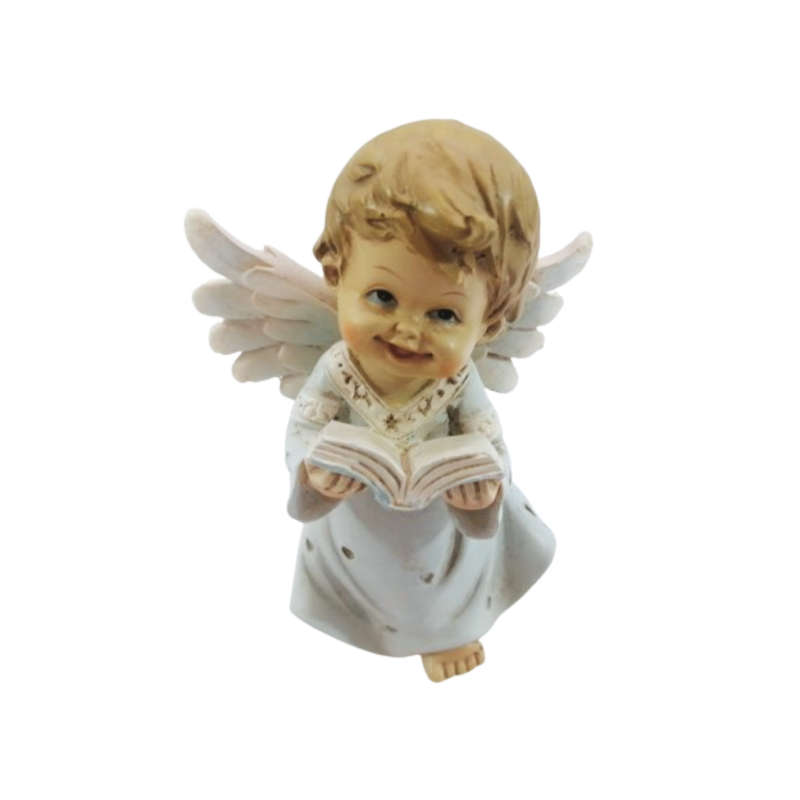 Sweet Angel Child Figurine Child Reading