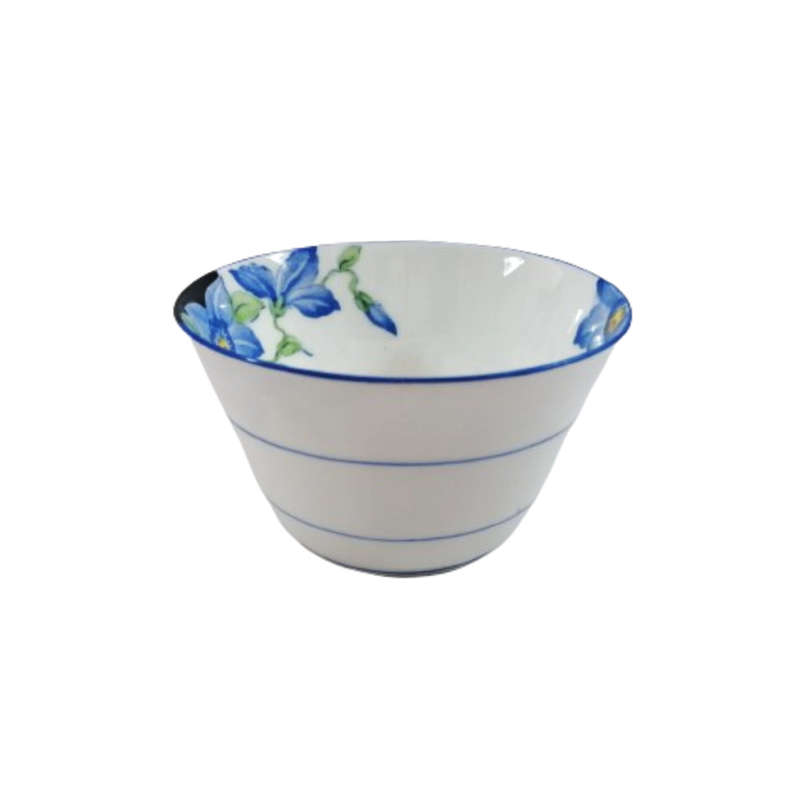 Art Deco Gladstone Blue Flower Open Sugar Bowl