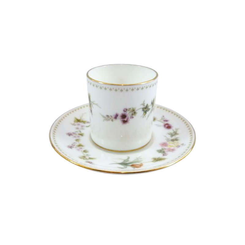 Wedgwood Mirabelle R4537 Coffee Cup and saucer demitasses