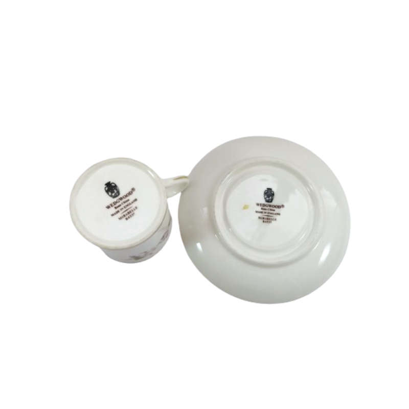 Wedgwood Mirabelle R4537 Coffee Cup and saucer demitasses