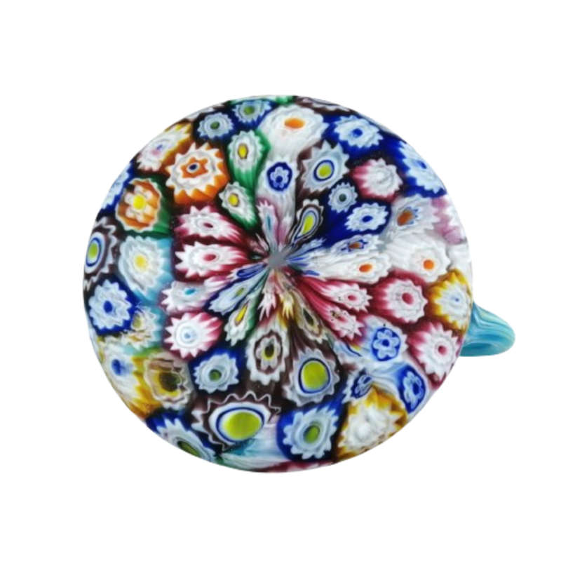 Murano Glass Millefiori Cup and Saucer - Multicolor