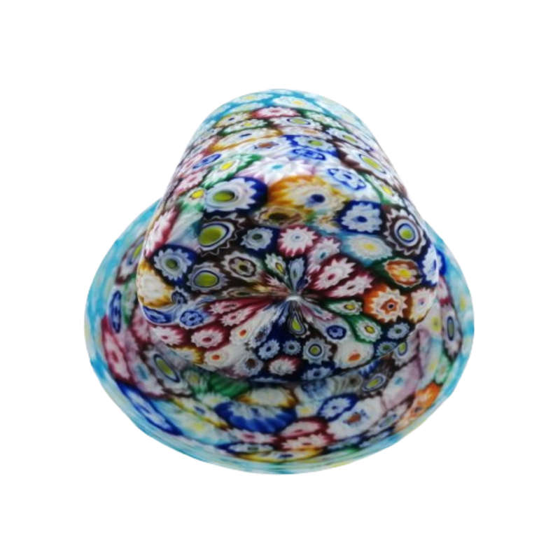 Murano Glass Millefiori Cup and Saucer - Multicolor