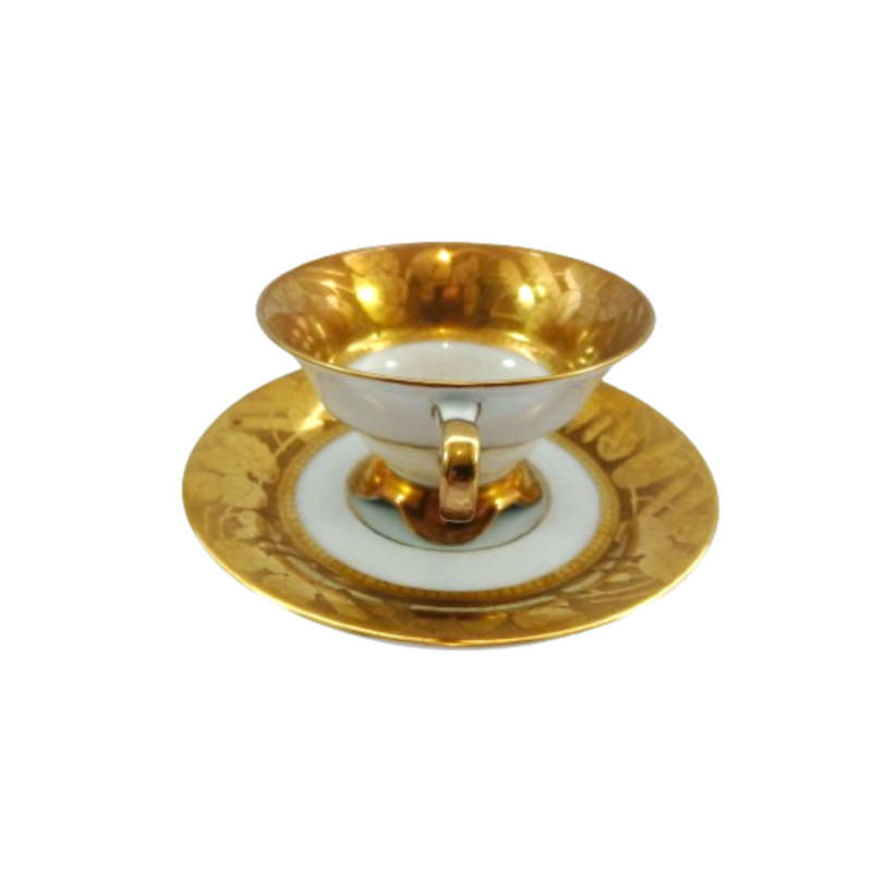 Hutschenreuther duo Demitasse Gold Cup and Saucer