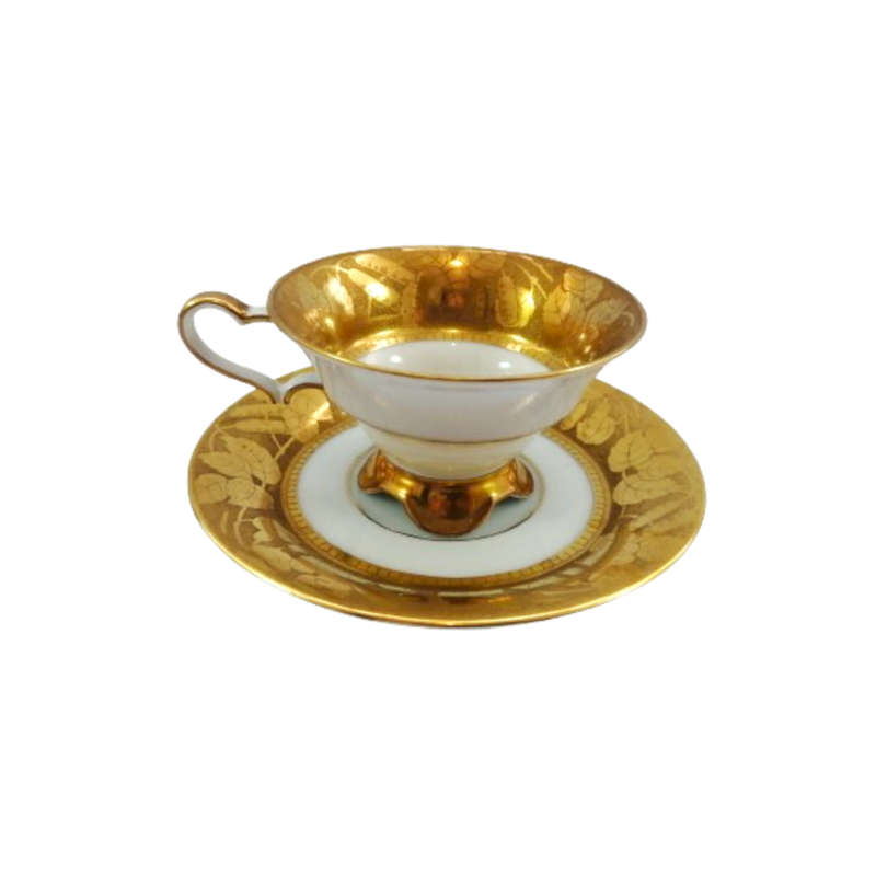 Hutschenreuther duo Demitasse Gold Cup and Saucer