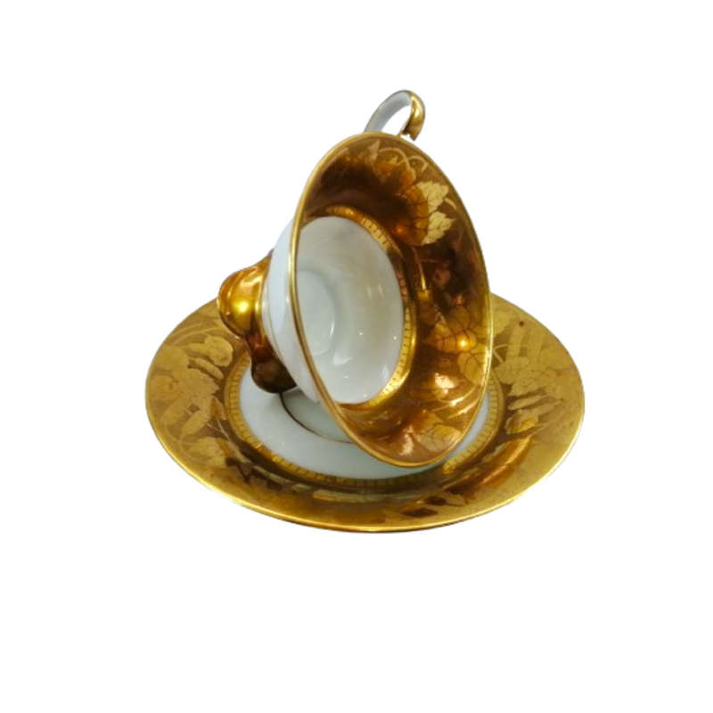 Hutschenreuther duo Demitasse Gold Cup and Saucer