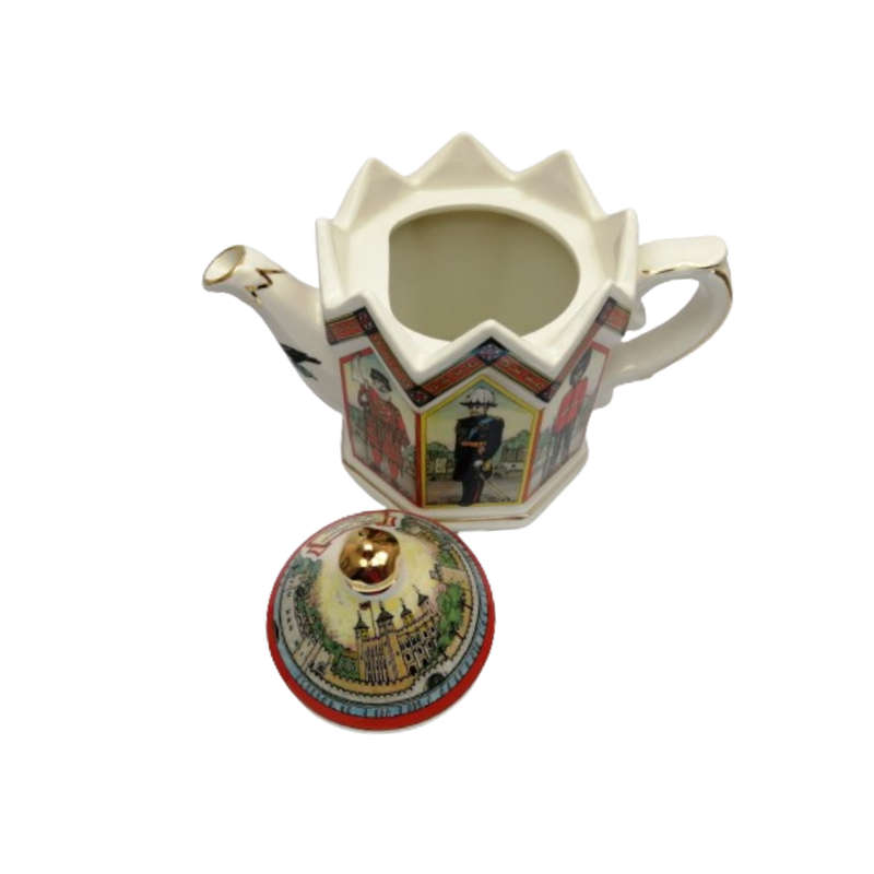 James Sadler Teapot Tower of London porcelain Made in England