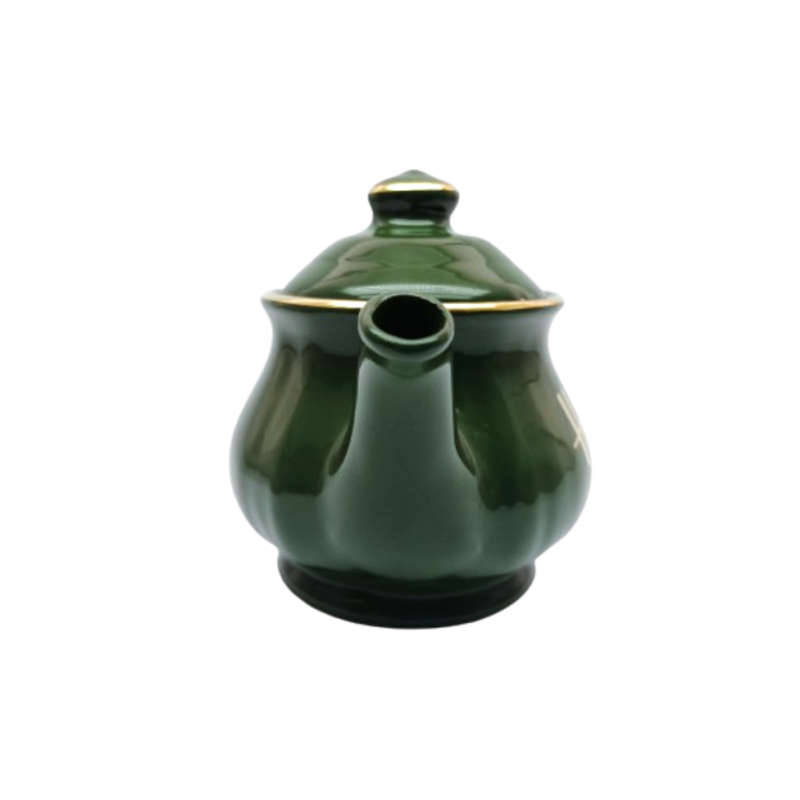 Harrods store England Hunter Green Ceramic small mini Teapot