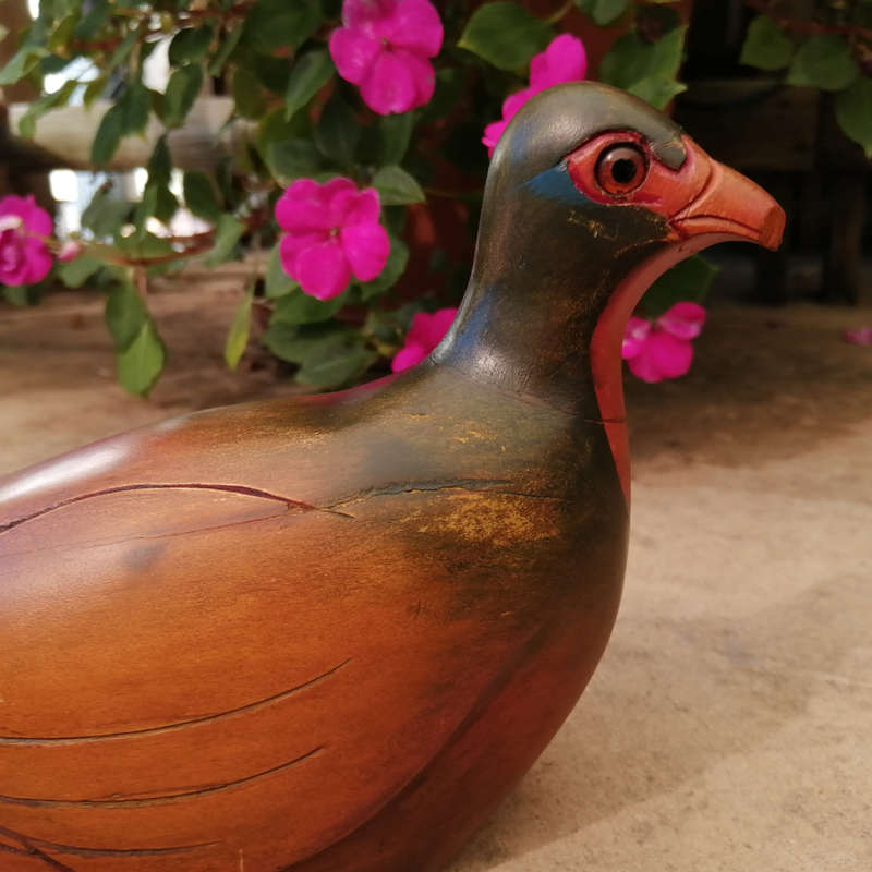 Feathers of Knysna Gallery carved and hand painted  Swansons Francolin 171/875