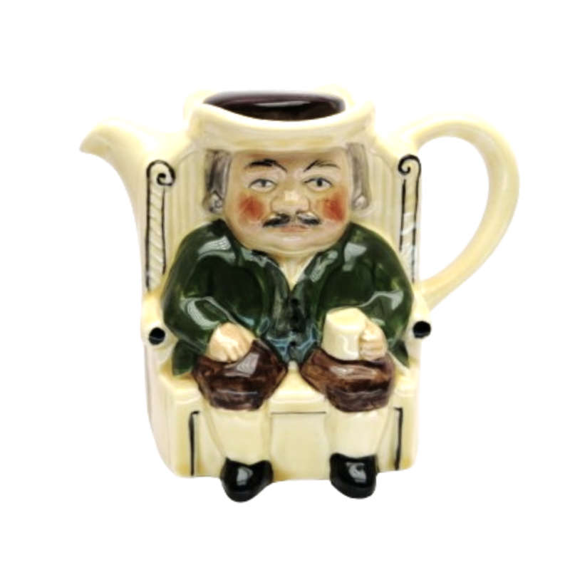 Tony Wood Ceramic Darby and Joan Teapot Staffordshire England