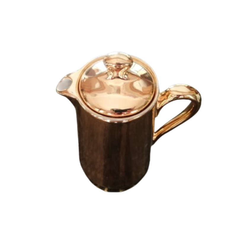 Royal Worcester Bachelor Tea Pot in gold lustre fireproof porcelain