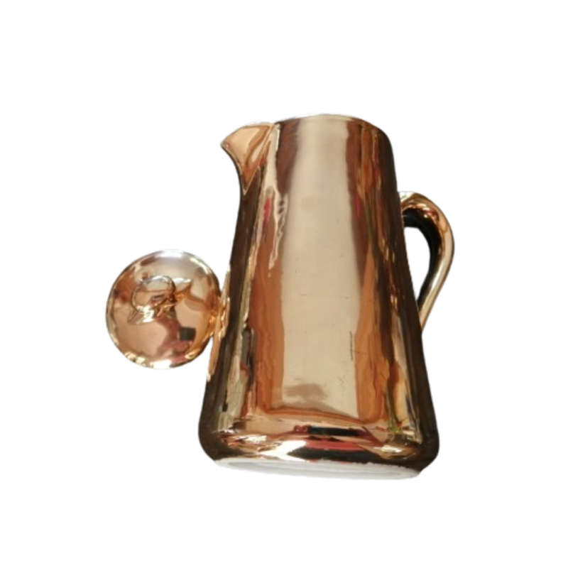 Royal Worcester Bachelor Tea Pot in gold lustre fireproof porcelain