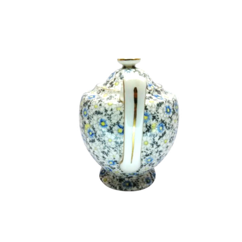 Royal Doulton bone china Blue and Yellow Art Deco Daisy Chintz  Teapot