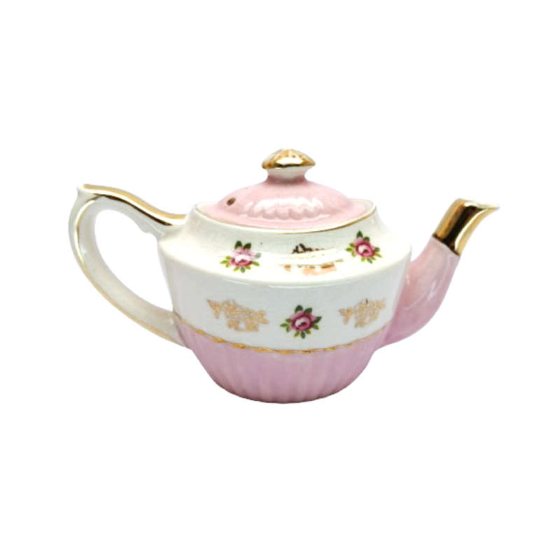 Gibson vintage Pink and gold Tea Pot
