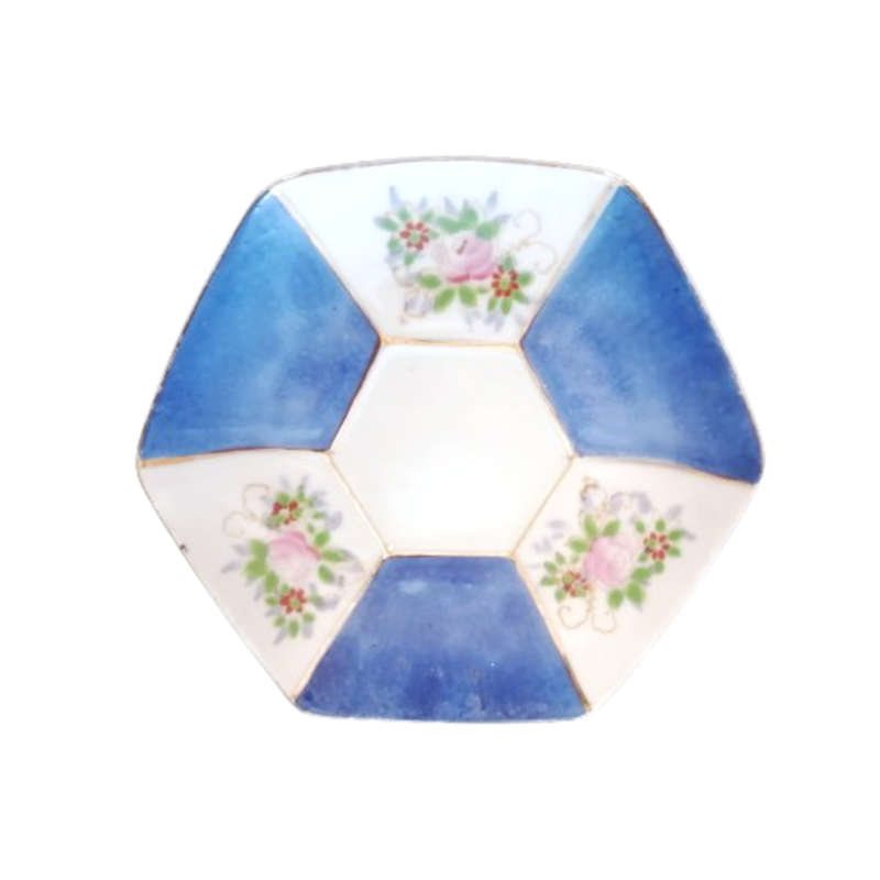 Vintage Japanese  hand painted miniature tea cup and saucer set