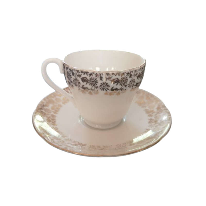Adderley 4429 White with Gold Duo
