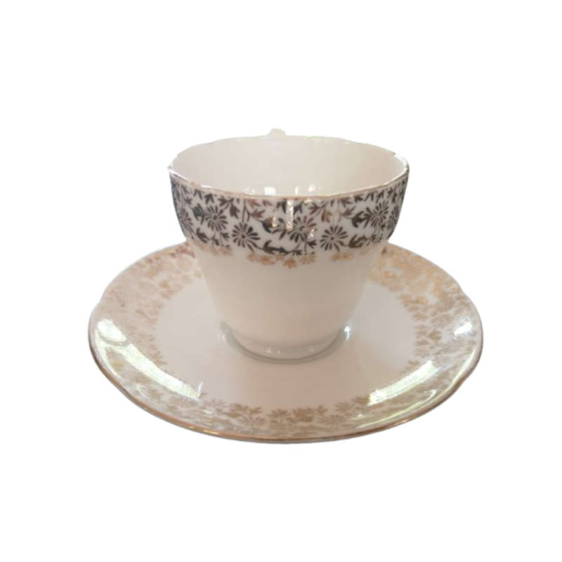 Adderley 4429 White with Gold Duo