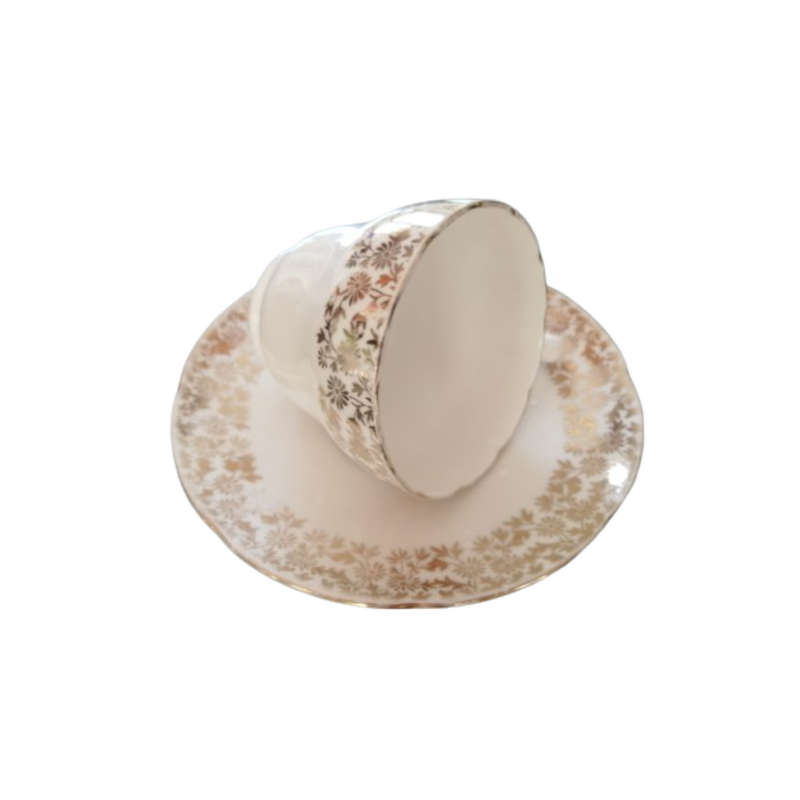 Adderley 4429 White with Gold Duo