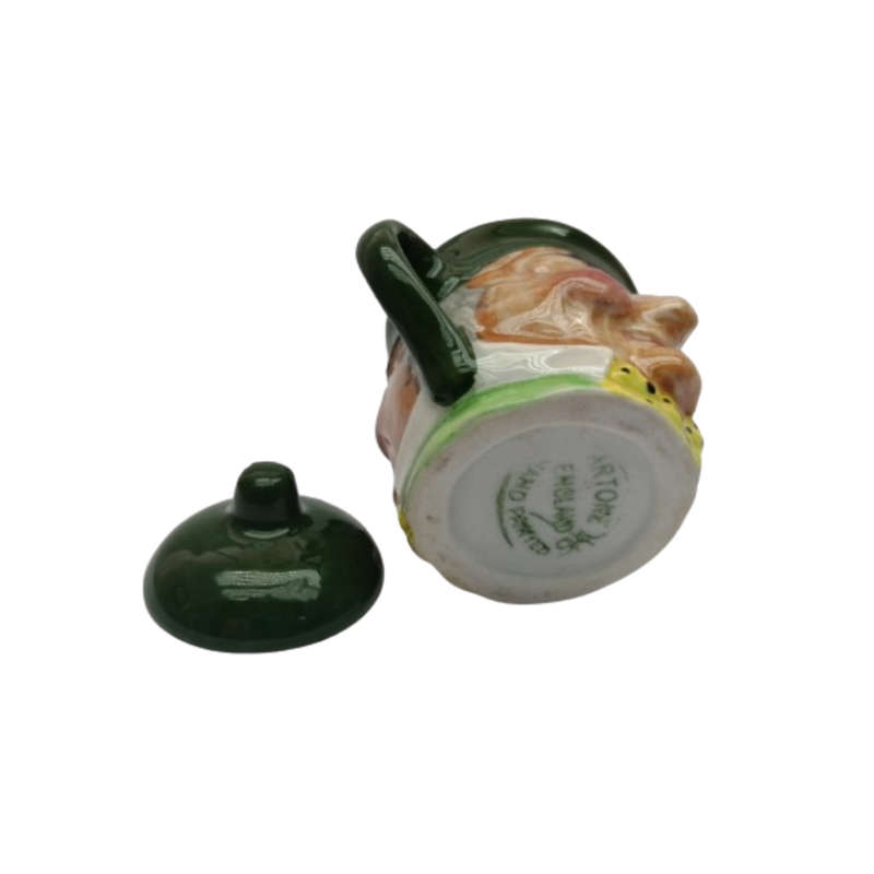 Sairey Gamp Double sided Miniature Tea pot