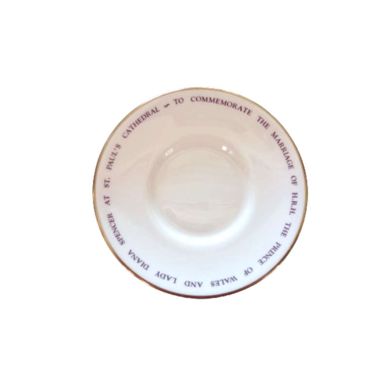 Royal Worcester Coffee Cup & Saucer To Commemorate Charles & Diana Wedding