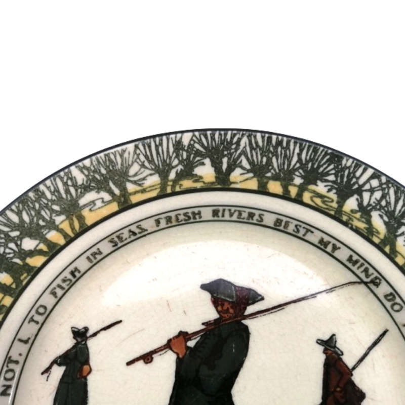 Royal Doulton Isaac Walton Ware `Gallant Fishers` Rack Plate D2312