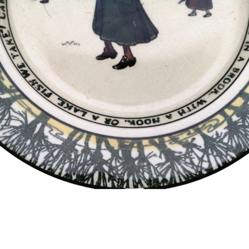 Royal Doulton Isaac Walton Ware `Gallant Fishers` Rack Plate D2312