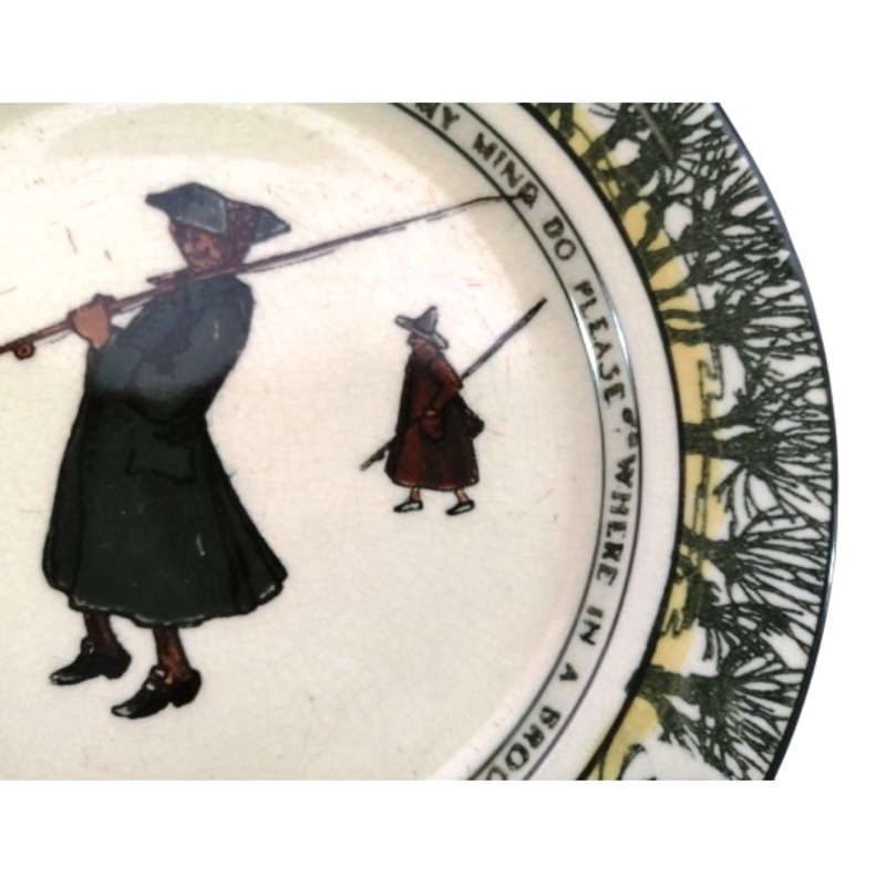 Royal Doulton Isaac Walton Ware `Gallant Fishers` Rack Plate D2312