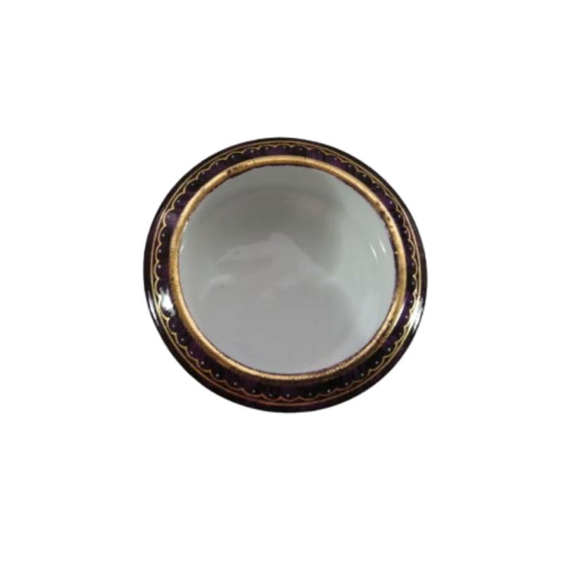 Austrian Royal Vienna Hand-Painted and Gilt footed dish