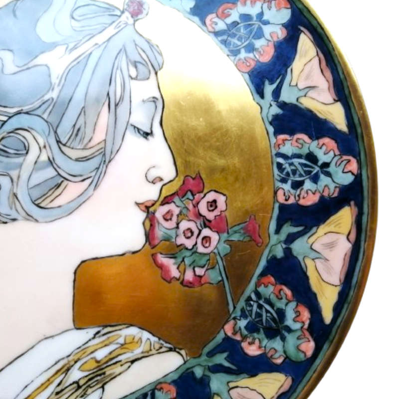 Limoges France Queen Wilhelmina by Paul Bortheal Large Plate c.1930