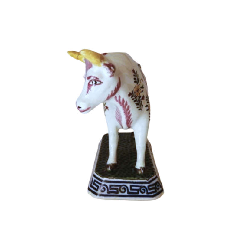 Delft Antique De Griekse A Polychrome Cow 1764