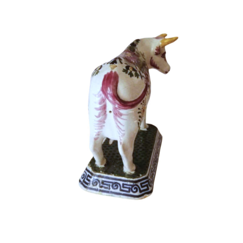 Delft Antique De Griekse A Polychrome Cow 1764