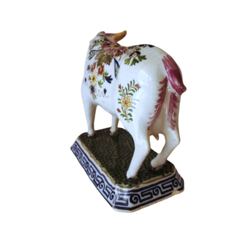 Delft Antique De Griekse A Polychrome Cow 1764