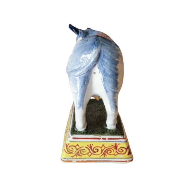 Delft Antique De Griekse A Polychrome Cow 1701-1722