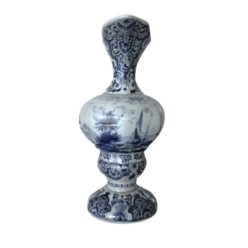 Antique 18th-Century Dutch Delft Jug by Moustiers, circa 1800
