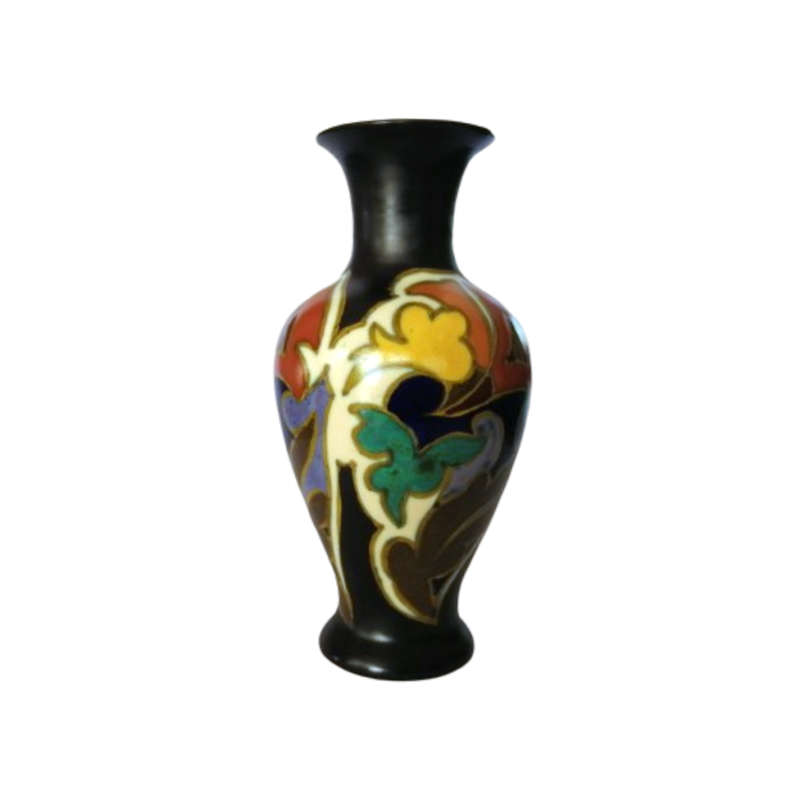 Gouda Grotius Zuid Holland Plazuid Hand Painted Vase c.1931